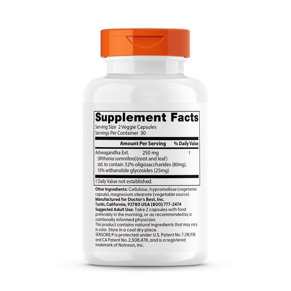 Ashwagandha med Sensoril, 125mg - 60 vcaps - Image 5