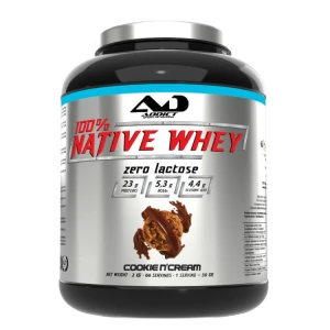 100% „Native Whey“ be laktozės