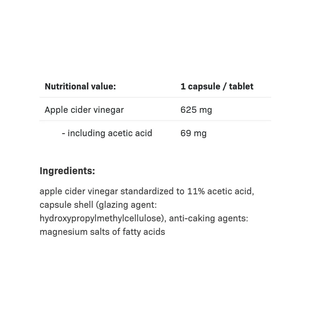 ALLNUTRITION Apple Cider Vinegar (90 Capsules) - Image 2