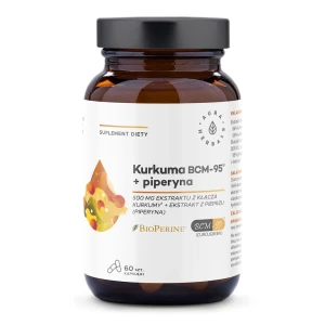 AURA HERBALS Kurkuma 500 mg BCM-95® + piperinas (60 kaps.) - Viking Supplements