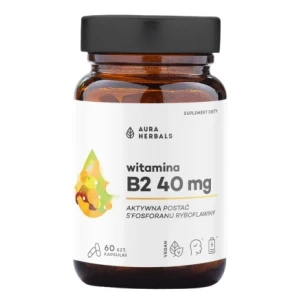 AURA HERBALS Vitaminas B2 R-5-P 40 mg riboflavino (60 kapsulių) – Viking Supplements