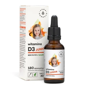 AURA HERBALS Vitaminas D3 800 IU vaikams (30 ml / 1 fl. oz.) - Viking Supplements