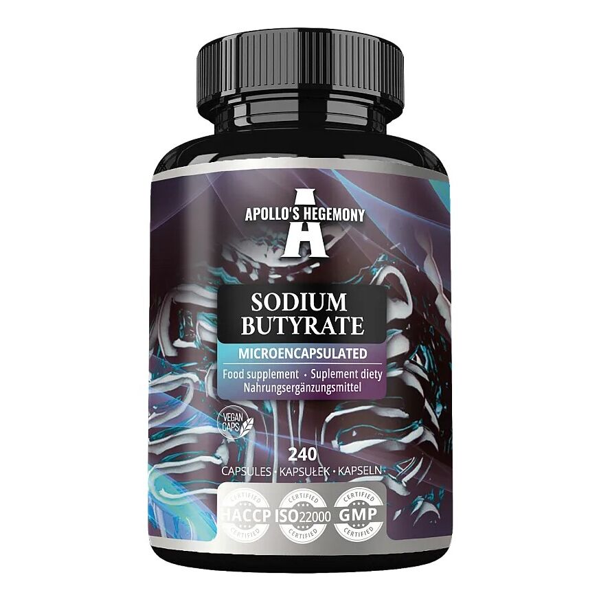 „Apollo's Hegemony“ – mikroenkapsuliuotas natrio butiratas – 240 vcaps – „Viking Supplements“
