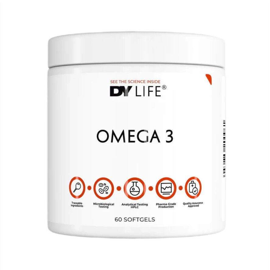 Dorian Yates – „DY LIFE Omega 3“ – 60 minkštųjų kapsulių – „Viking Supplements“