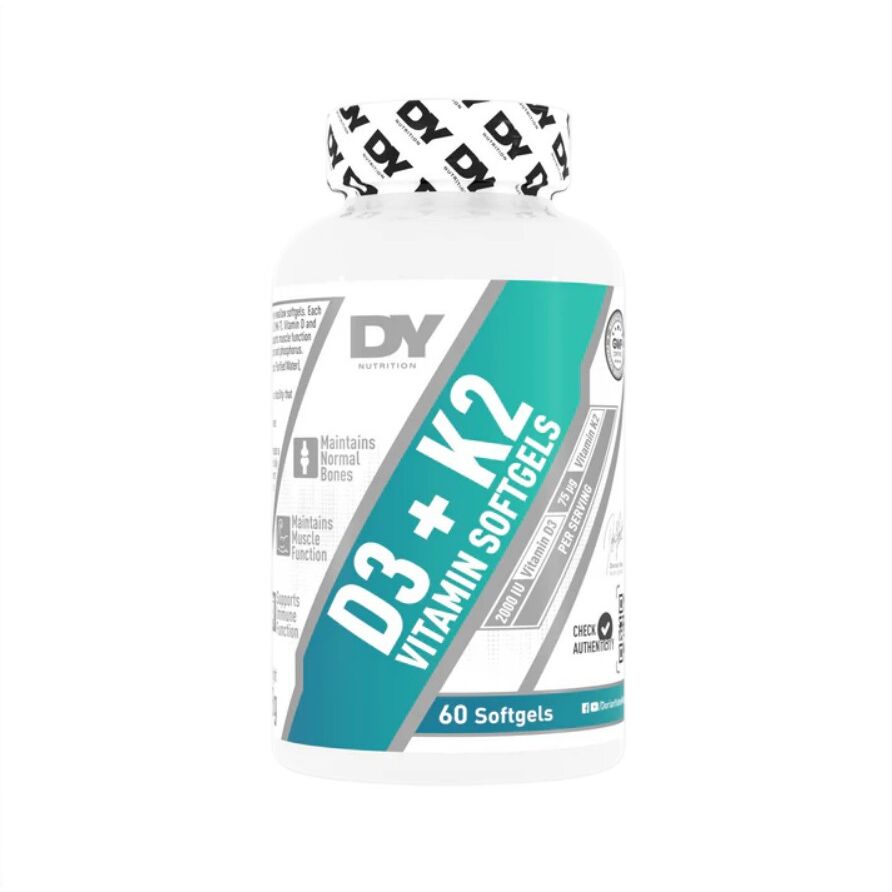 Dorian Yates – Vitaminas D3+K2 – 60 minkštųjų kapsulių – „Viking Supplements“