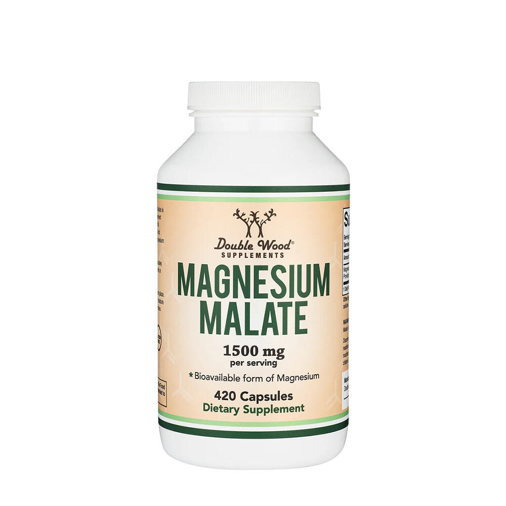 „Double Wood“ maisto papildai su magnio malatu (420 kapsulių) – „Viking Supplements“