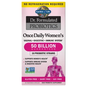„Dr. Formulated“ probiotikai moterims, vartojami vieną kartą per dieną – 30 kapsulių – Viking Supplements
