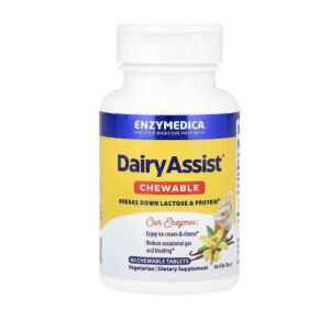 Enzymedica – „DairyAssist“ kramtomosios tabletės