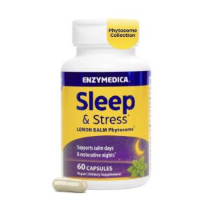 Enzymedica – „Miegas ir stresas“ citrinžolės fitosomas – 60 vcaps – „Viking Supplements“