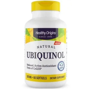 HEALTHY ORIGINS Natūralus ubikinolis 100 mg (60 kapsulių) – Viking Supplements