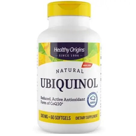 HEALTHY ORIGINS Natūralus ubikinolis 100 mg (60 kapsulių) – Viking Supplements