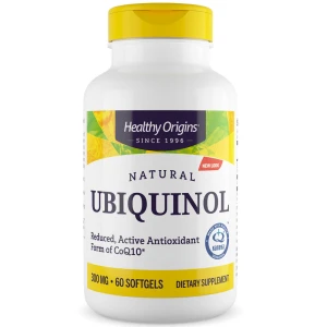 „Healthy Origins“ natūralus ubikinolis, 300 mg, 60 minkštųjų kapsulių – Viking Supplements