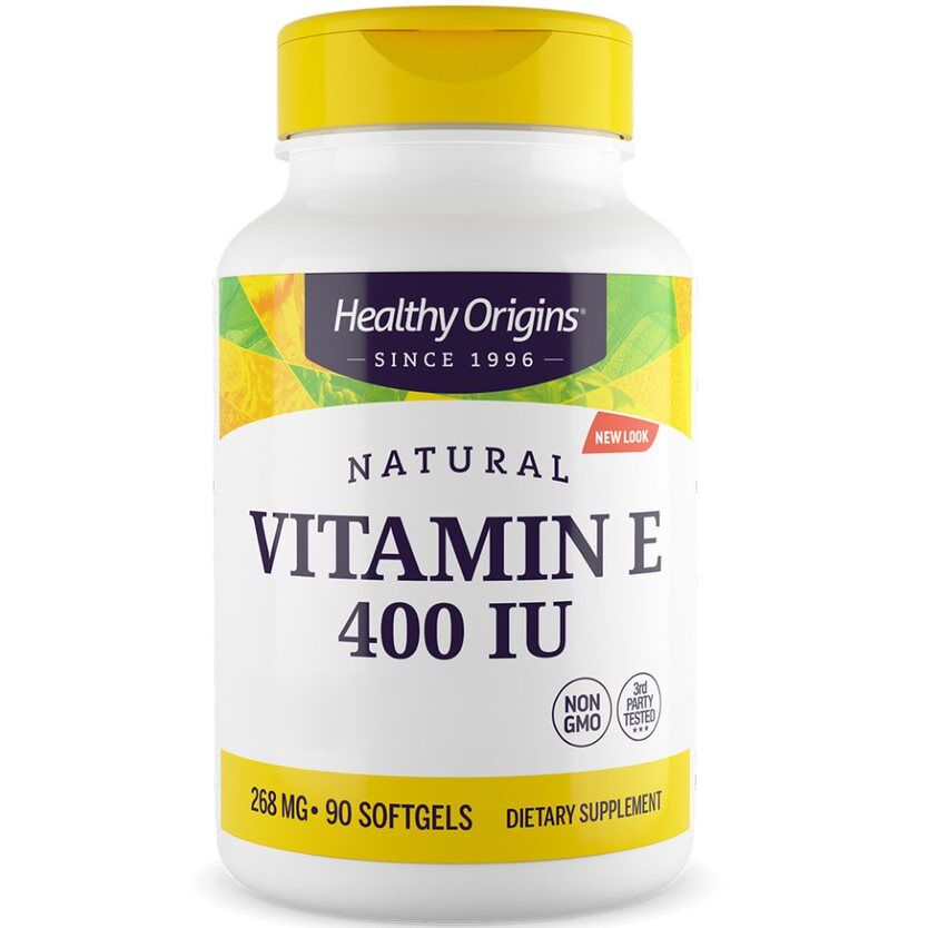 „Healthy Origins“ natūralus vitaminas E „Depot“ 400 TV 90 minkštųjų kapsulių – Viking Supplements