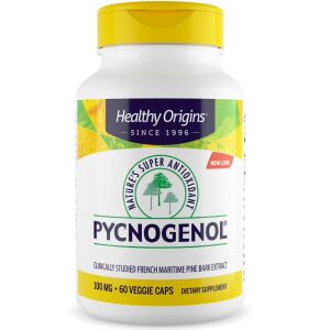 „Healthy Origins“ „Pycnogenol“ 100 mg, 60 vegetariškų kapsulių – Viking Supplements