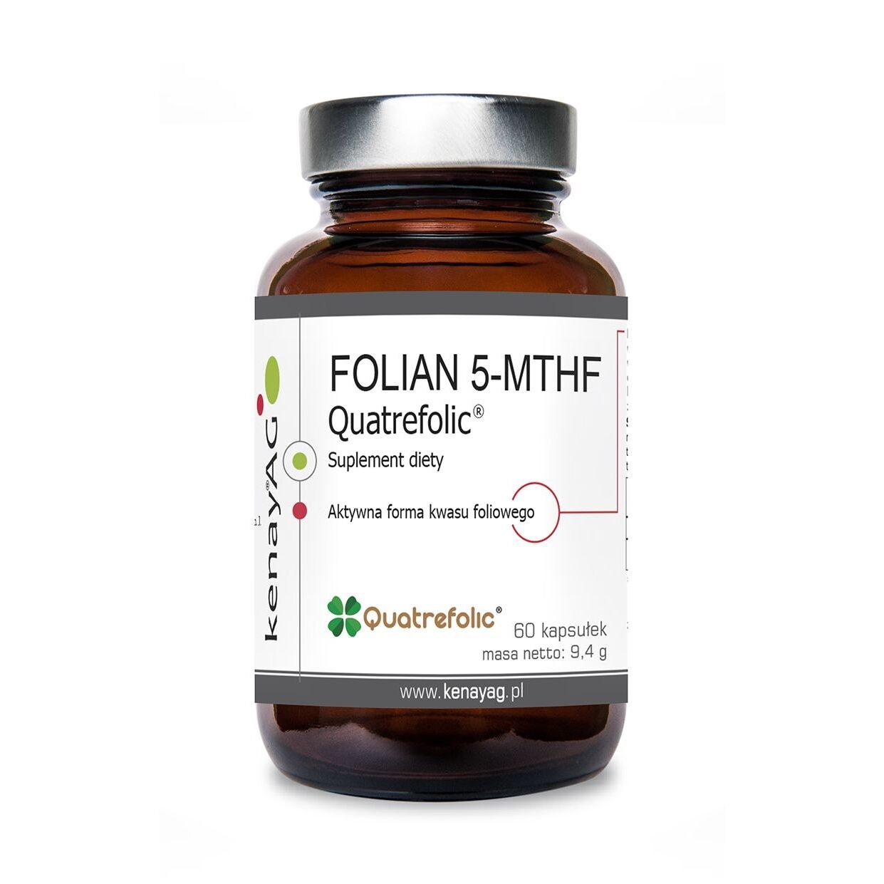 KENAY FOLATE 5-MTHF aktyvi folio rūgštis „Quatrefolic“ (60 kapsulių) – Viking Supplements