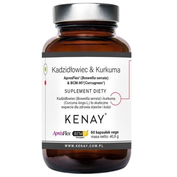 KENAY „Frankincense & Turmeric“ ApresFlex® (Boswellia serrata) ir BCM 95® (CURCUGREEN®) (60 kapsulių) – Viking Supplements