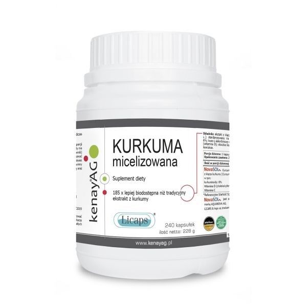 KENAY Micelle CURCUMIN Licaps (240 kapsulių) – „Viking Supplements“