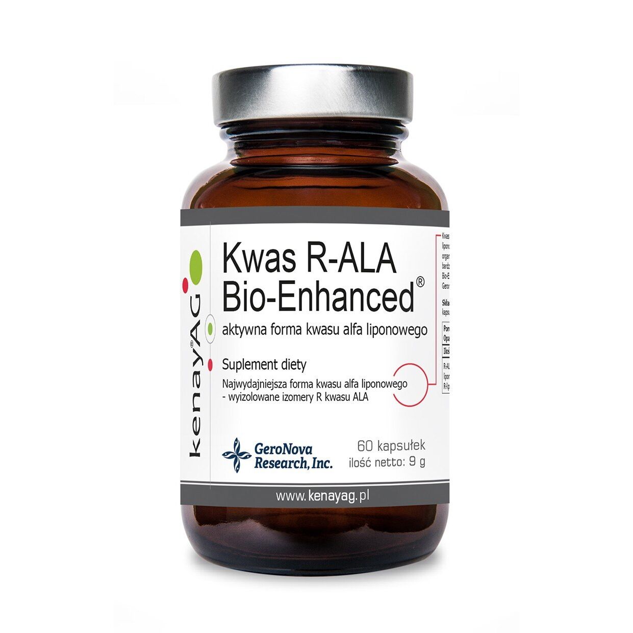 KENAY R-lipoinė rūgštis (R-ALA) su biologiškai sustiprinta formule (60 kapsulių) – „Viking Supplements“