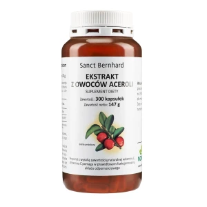 KRAUTERHAUS SANCT BERNHARD Acerola (300 kapsulių) - Viking Supplements