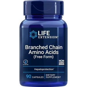 LIFE EXTENSION Šakotų grandžių amino rūgštys (90 kapsulių) – Viking Supplements