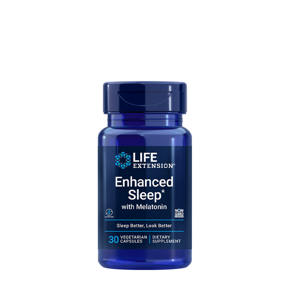 „Life Extension“ – Geresnis miegas su melatoninu (30 augalinės kilmės kapsulių) – Viking Supplements