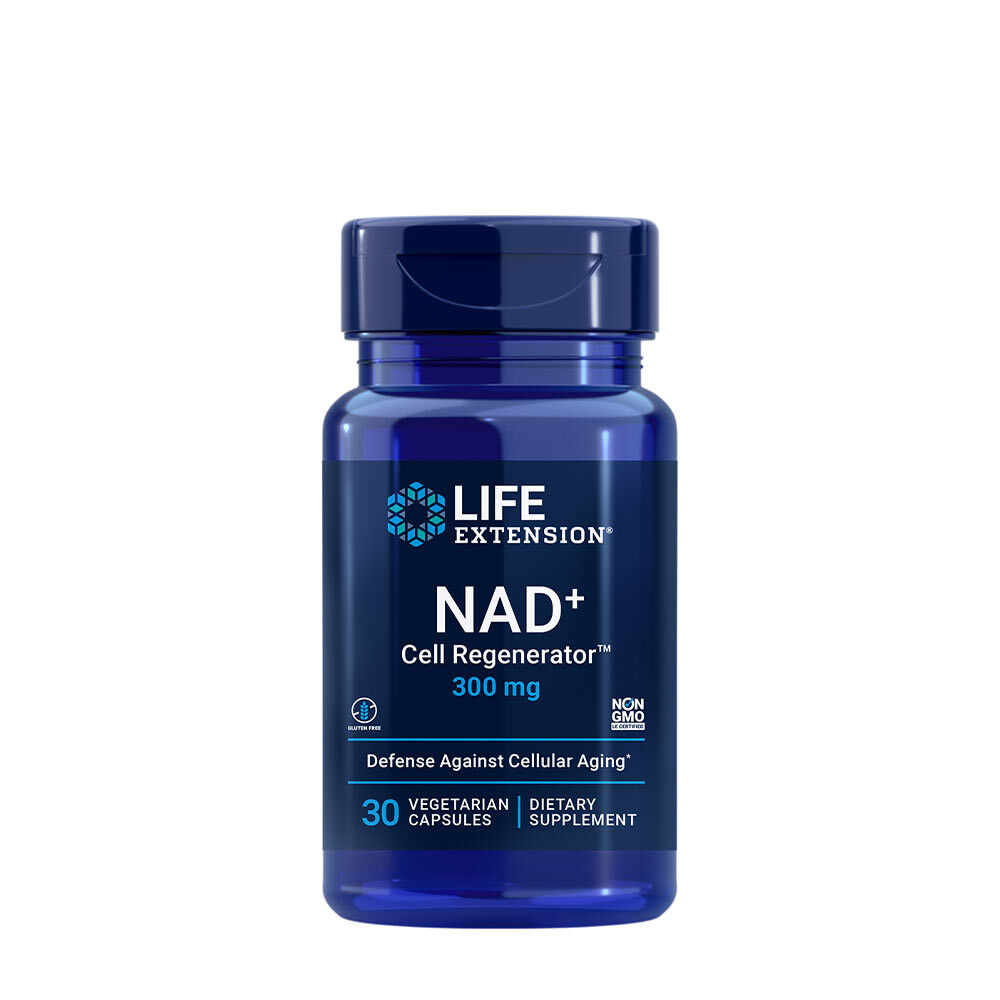 „Life Extension“ – NAD+ ląstelių regeneratorius, 300 mg (30 augalinės kilmės kapsulių) – Viking Supplements