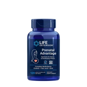 „Life Extension“ – „Prenatal Advantage“ (120 minkštųjų kapsulių) – Viking Supplements