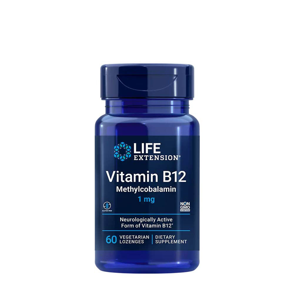Life Extension - Vitamin B12 Methylcobalamin 1 mg (60 Lozenges) - Viking Supplements