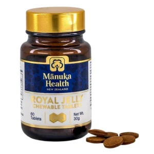 MANUKA HEALTH kramtomosios tabletės su bičių pieneliu (60 tablečių) – Viking Supplements