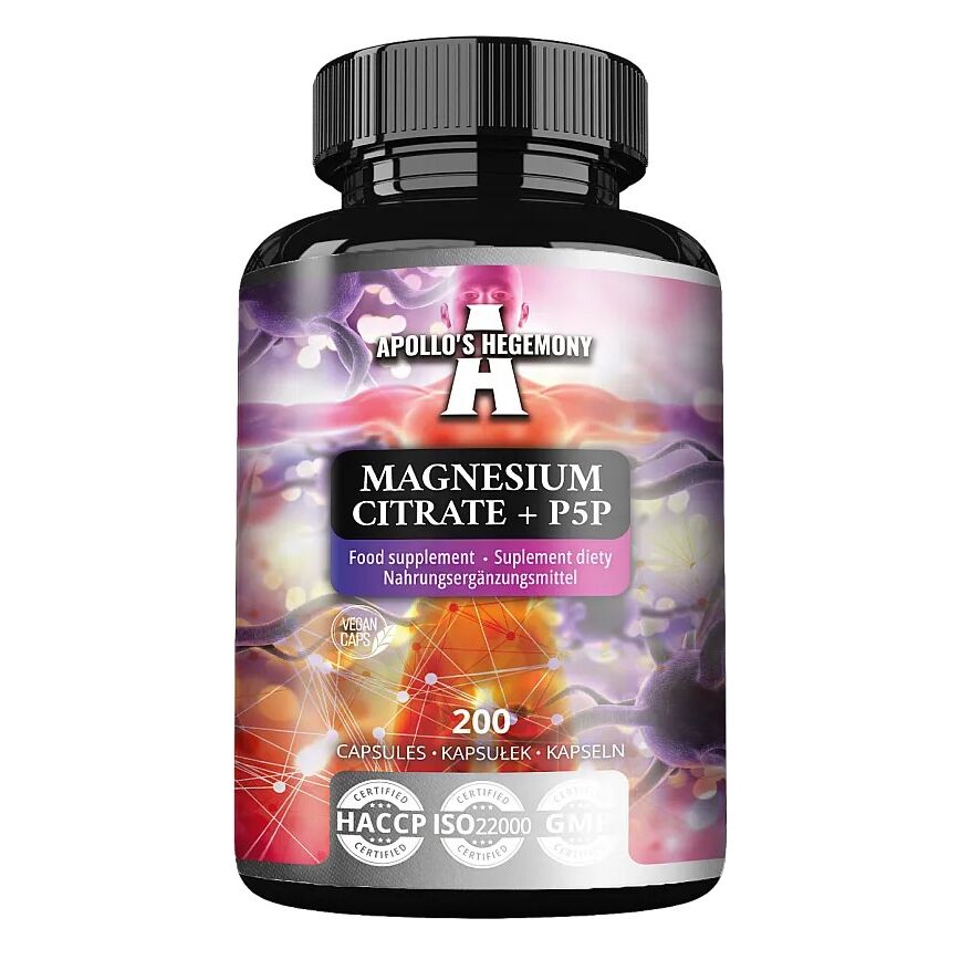 Magnesium Citrate + P5P - 200 caps - Viking Supplements