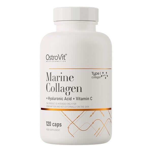 Jūrinis kolagenas + hialurono rūgštis + vitaminas C – 120 kapsulių – Viking Supplements