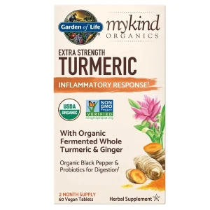 „Mykind“ ypač stiprus kurkumų preparatas – 60 veganiškų tablečių – Viking Supplements