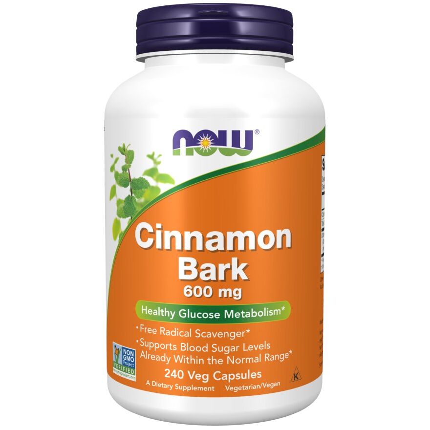 NOW FOODS Cinnamon Bark 600 mg (240 caps.) - Viking Supplements