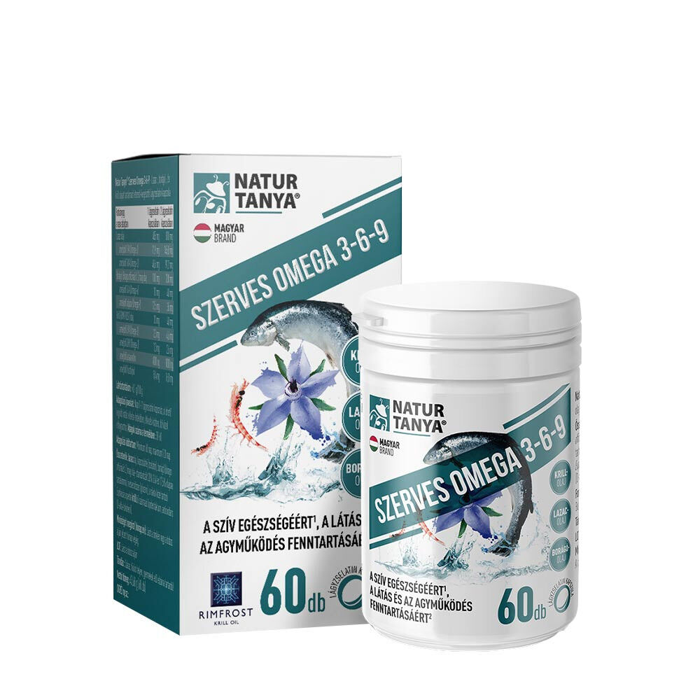 „Natur Tanya“ ekologiškos omega 3-6-9 riebalų rūgštys (60 minkštųjų kapsulių) – Viking Supplements