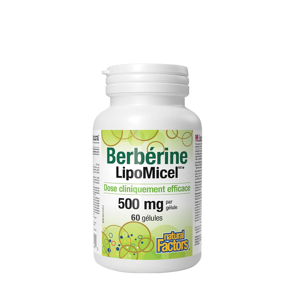 Natural Factors Berberine LipoMicel Matrix (60 Softgels) - Viking Supplements