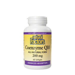Natural Factors Coenzyme Q10 100 % Natural  (60 Softgels) - Viking Supplements