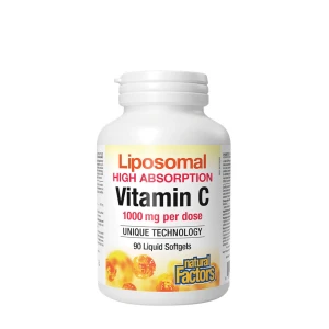 „Natural Factors“ liposominis vitaminas C (90 minkštųjų kapsulių) – Viking Supplements