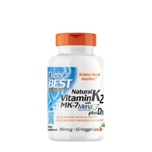 Natūralus vitaminas K2 MK7 su MenaQ7 ir D3
