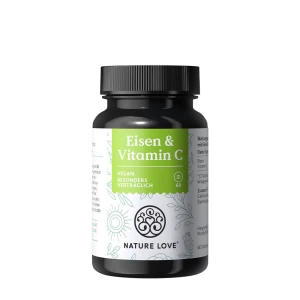 „Nature Love“ geležis ir vitaminas C (60 tablečių) – Viking Supplements