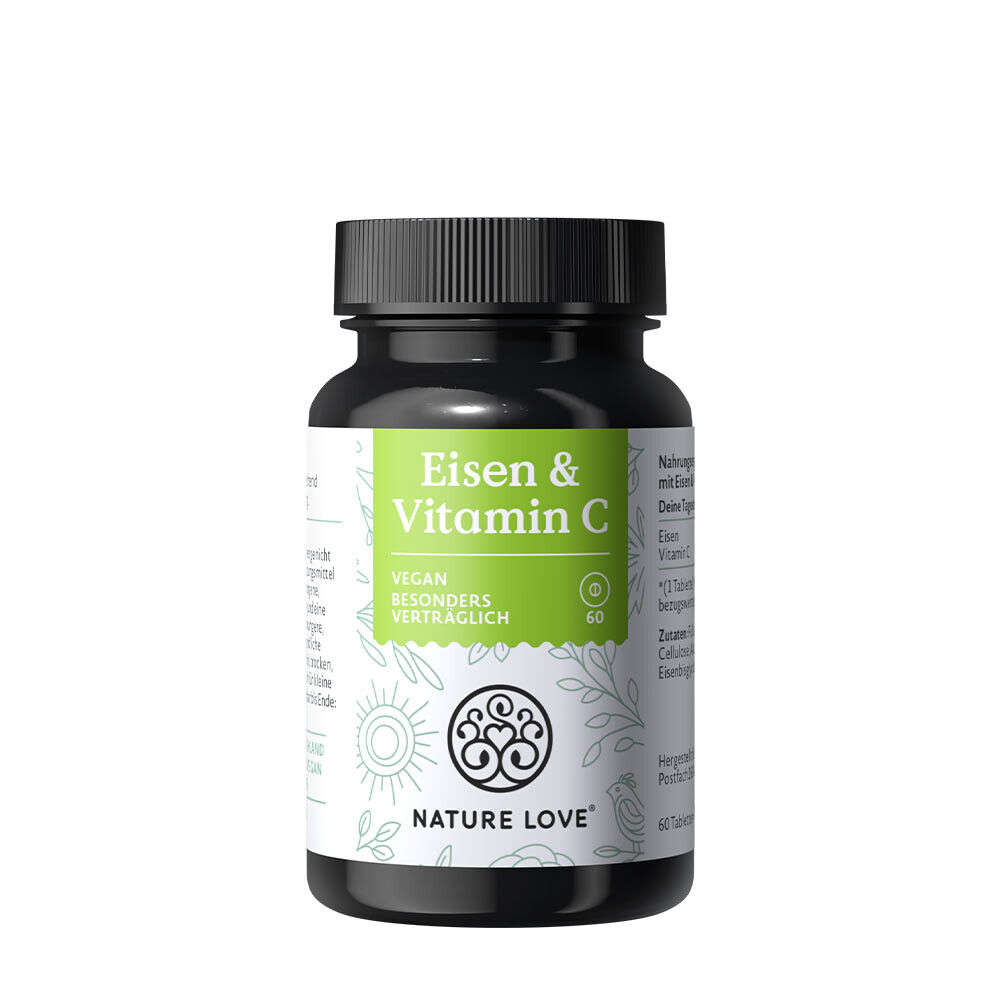 „Nature Love“ geležis ir vitaminas C (60 tablečių) – Viking Supplements