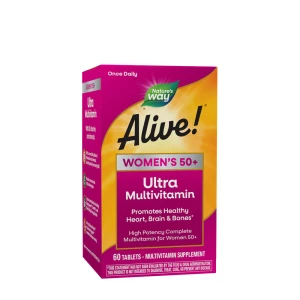 „Natures Way Alive!®“ moterims nuo 50 metų skirtas „Ultra Multivitamin“ (60 tablečių) – Viking Supplements