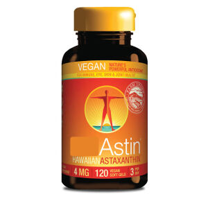 „Nutrex Vegan Astin“ Havajų astaksantinas, 4 mg, 120 vegetariškų minkštųjų kapsulių – Viking Supplements