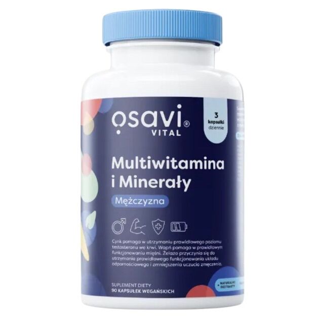 OSAVI multivitaminai ir mineralai vyrams (90 kapsulių) – Viking Supplements