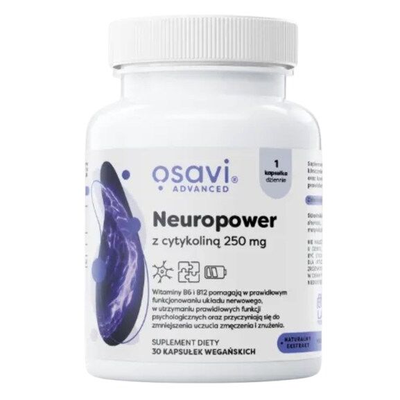 OSAVI „Neuropower“ su citikolinu, 250 mg (60 kapsulių) – Viking Supplements