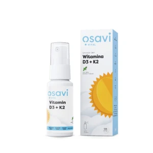 OSAVI Vitaminas D3 + K2 purškiklis burnai