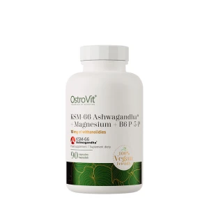 „Ostrovit“ KSM-66 Ashwagandha® + magnis + B6 P-5-P (90 augalinės kapsulės) – Viking Supplements