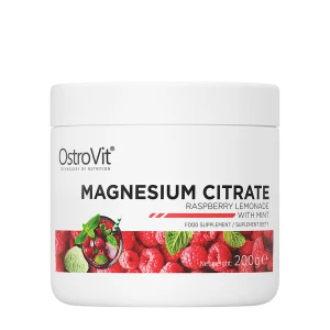 „Ostrovit“ magnio citratas – aviečių limonadas su mėtų skonio priedu (200 g) – Viking Supplements