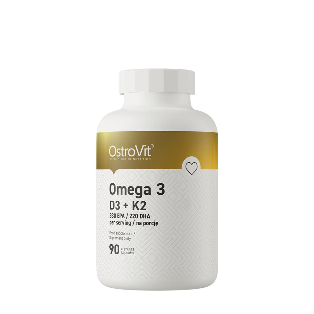 „Ostrovit“ Omega 3 D3 + K2 (90 kapsulių) – Viking Supplements