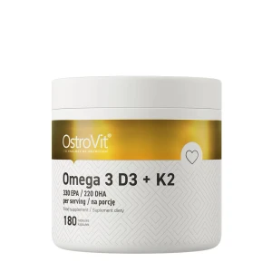 „Ostrovit“ Omega 3 D3+K2 (180 kapsulių) – Viking Supplements