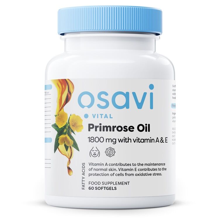 Primrosų aliejus su vitaminais A ir E